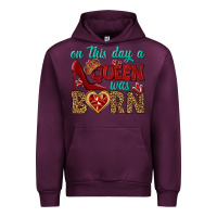 Mauve Wine on this day a queen was born Urban Hoodie - BundleAndBundleShop