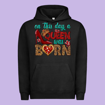On This Day A Queen Was Born Urban Hoodie Designed By Bundleandbundleshop