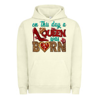 Pigment Pistachio on this day a queen was born Urban Hoodie - BundleAndBundleShop