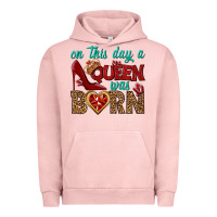 Pigment Salmon on this day a queen was born Urban Hoodie - BundleAndBundleShop