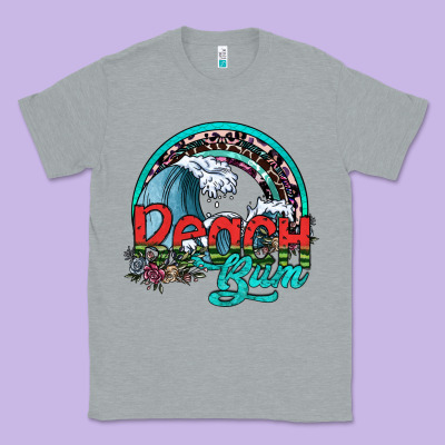 Beach Bum Classic Tee Designed By Sublimationcraftshop