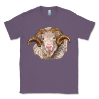 Lavender merino wool ram Classic Tee - BarkalooDesign