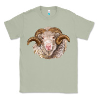 Matcha merino wool ram Classic Tee - BarkalooDesign