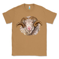 Toasted Coconut merino wool ram Classic Tee - BarkalooDesign