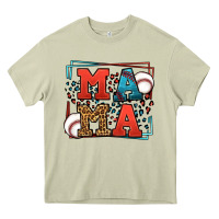 Mossy leopard baseball mama Mother's Day Heavy Core Tee - LillyAllenDesigns