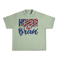 Oil Green honor the brave Urban Heavy Tee - texasbilliewilder