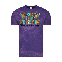 Cloud Purple dont stop believing Vintage Tee - texasbilliewilder