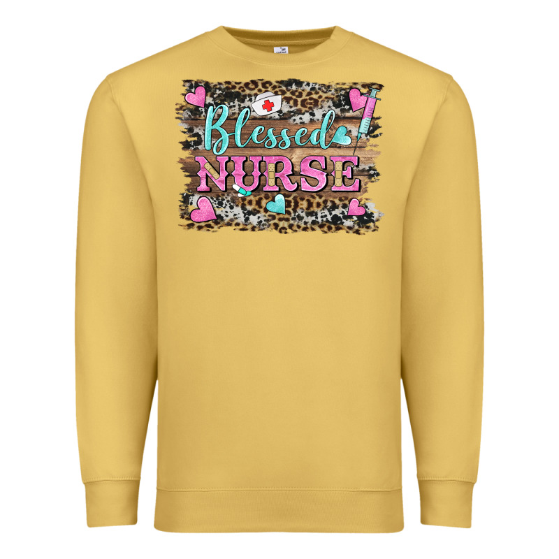 Blessed Nurse Premium Sweatshirt by BarkalooDesign | Teevron