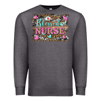 Charcoal Heather blessed nurse Premium Sweatshirt - BarkalooDesign