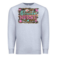 Heather Grey blessed nurse Premium Sweatshirt - BarkalooDesign