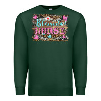 Sports Green blessed nurse Premium Sweatshirt - BarkalooDesign