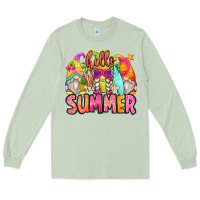 Matcha hello summer gnomes Long Sleeve Tee - Zillion Design Studio