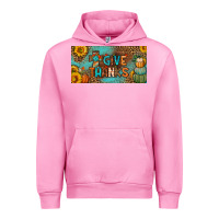 Fuchsia Pink give thanks license plate Urban Hoodie - BundleAndBundleShop