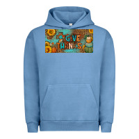 Pigment Pebble Blue give thanks license plate Urban Hoodie - BundleAndBundleShop