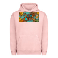 Pigment Salmon give thanks license plate Urban Hoodie - BundleAndBundleShop