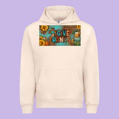Give Thanks License Plate Urban Hoodie Designed By Bundleandbundleshop