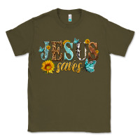 Army Green jesus saves Classic Tee - HRA Design Shop