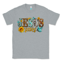 Heather Grey jesus saves Classic Tee - HRA Design Shop