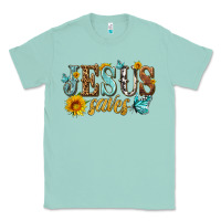 Seafoam jesus saves Classic Tee - HRA Design Shop