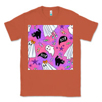 Copper cute ghost halloween seamless pattern Classic Tee - BundleAndBundleShop