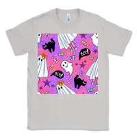 Moon Dust cute ghost halloween seamless pattern Classic Tee - BundleAndBundleShop