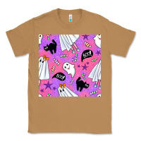 Toasted Coconut cute ghost halloween seamless pattern Classic Tee - BundleAndBundleShop