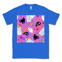 True Royal cute ghost halloween seamless pattern Classic Tee - BundleAndBundleShop