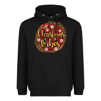 Black christmas vibes Heavyweight Hoodie - AdoDesignShop