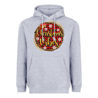 Heather Grey christmas vibes Heavyweight Hoodie - AdoDesignShop