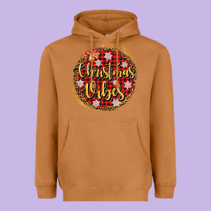 Christmas Vibes Heavyweight Hoodie Designed By Adodesignshop