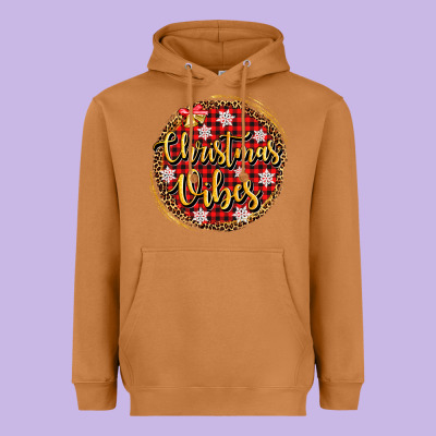 Christmas Vibes Heavyweight Hoodie Designed By Adodesignshop