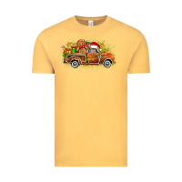 Vintage Mustard christmas gingerbread truck Vintage Tee - Zillion Design Studio