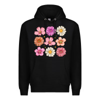 Black flowers Premium Hoodie - MaliasSmallBusiness