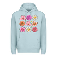 Blue Mist flowers Premium Hoodie - MaliasSmallBusiness