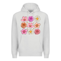 Dove Grey flowers Premium Hoodie - MaliasSmallBusiness