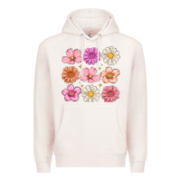 Pale Pink flowers Premium Hoodie - MaliasSmallBusiness