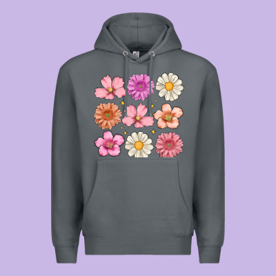 Flowers Premium Hoodie Designed By Maliassmallbusiness