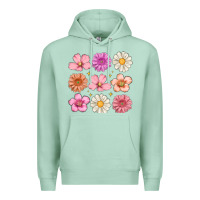 Seafoam flowers Premium Hoodie - MaliasSmallBusiness
