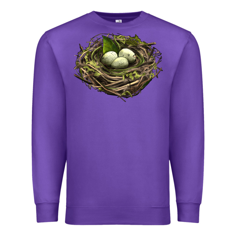 Bird Nest With Eggs Premium Sweatshirt by LillyAllenDesigns | Teevron