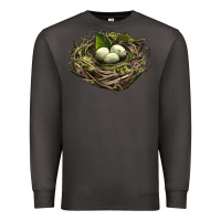Smoke Bird Nest With Eggs Premium Sweatshirt - LillyAllenDesigns