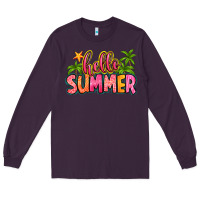 Plum hello summer Long Sleeve Tee - Zillion Design Studio