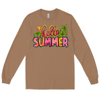 Toasted Coconut hello summer Long Sleeve Tee - Zillion Design Studio