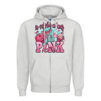Dove Grey in october we wear pink Zipper Hoodie - AdoDesignShop