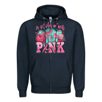 Navy in october we wear pink Zipper Hoodie - AdoDesignShop