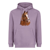 Lavender horse portrait Heavyweight Hoodie - Artiststas