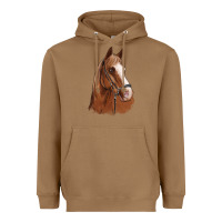 Horse Portrait Heavyweight Hoodie | Teevron