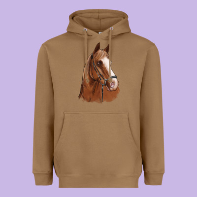 Horse Portrait Heavyweight Hoodie Designed By Artiststas