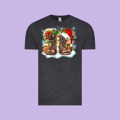 Army Christmas Vintage Tee Designed By Zillion Design Studio