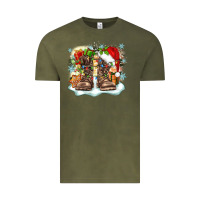 Vintage Olive army christmas Vintage Tee - Zillion Design Studio