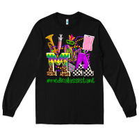 Black mardi gras ma medical assistant Long Sleeve Tee - AdoDesignShop